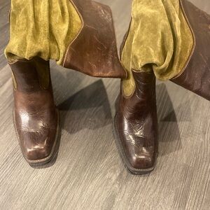 ANTONIO MELANI Dark Brown Cowboy Boots